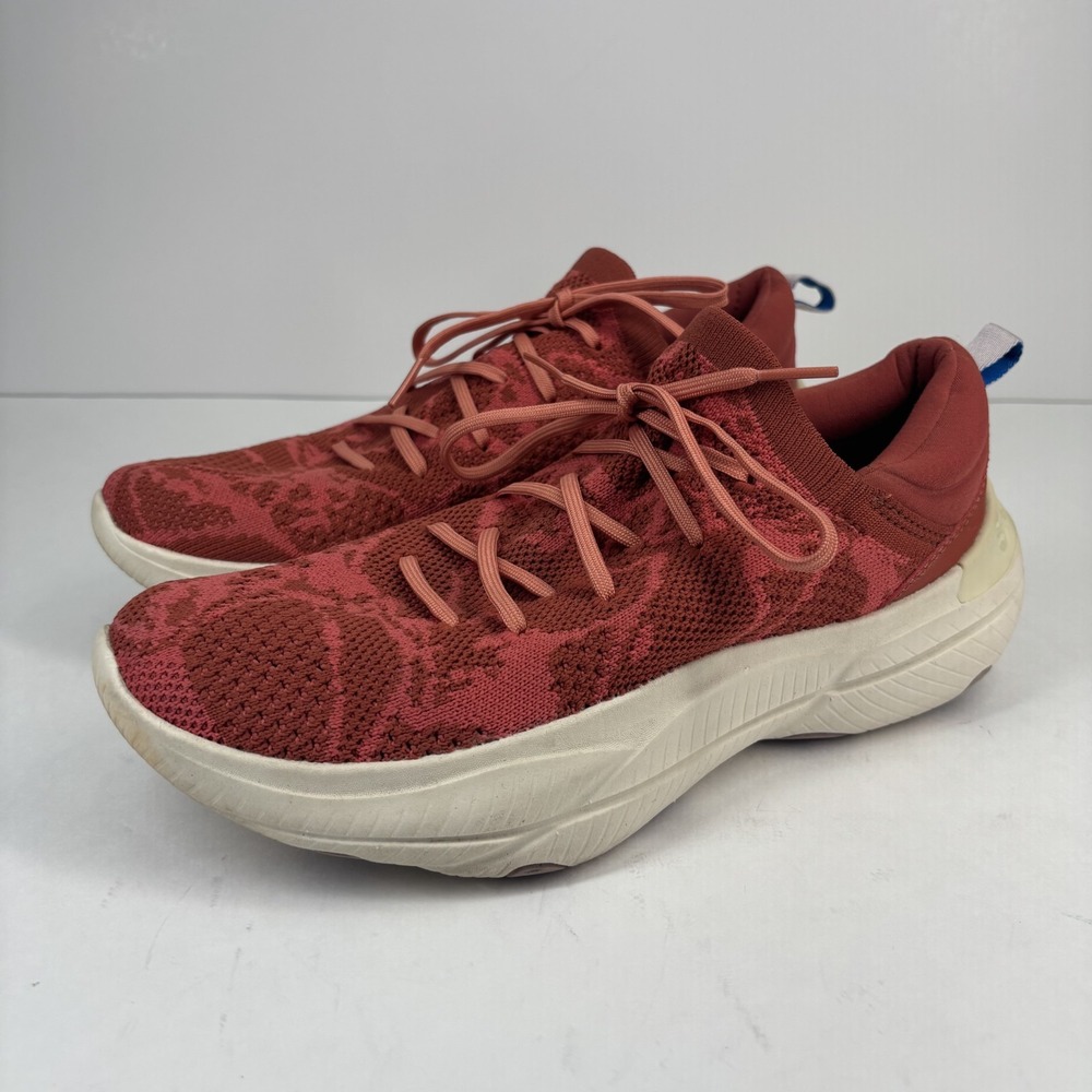 Sorel Explorer Blitz Stride Women's US 8 Red Knit Lace-Up Running Athletic Shoes